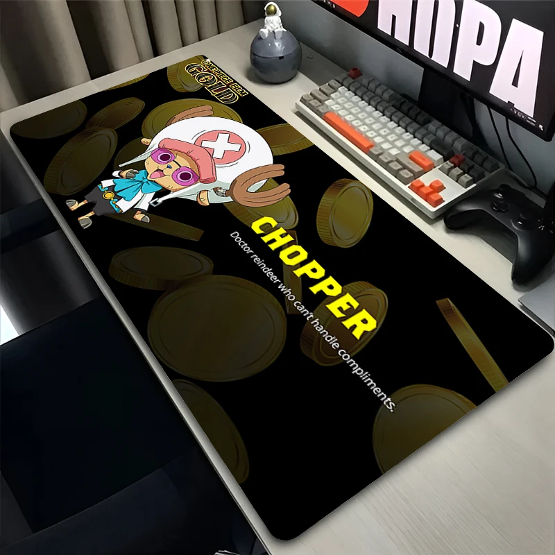 Popular Mouse Pad one piece Tony Tony Chopper kawaii Anime Desk Mat carpet Computer keyboard pad Smooth Laptop Gaming Mousepad
