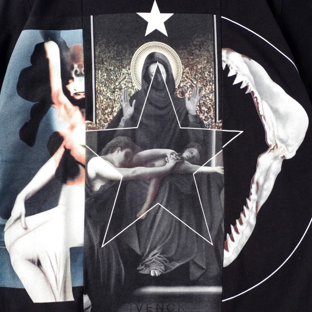 Men Women T-Shirt Beauty Jesus Stars Graphic Print Tees Casual Gothic Western Style O-Neck Tshirt Broadcloth Short Sleeve Tops