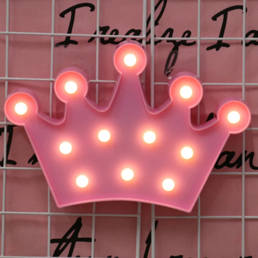 تاج على شكل ضوء الليل مصباح طاولة إبداعي مادة مستقرة آمنة ديكور المنزل السرير المزاج ضوء تاج مصباح الليل