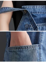 Spring Summer Jean Short Jumpsuits Women Casual Streetwear Loose Wide Leg Shorts Denim Overalls Straps Rompers Cargo Baggy Pants - Image 6