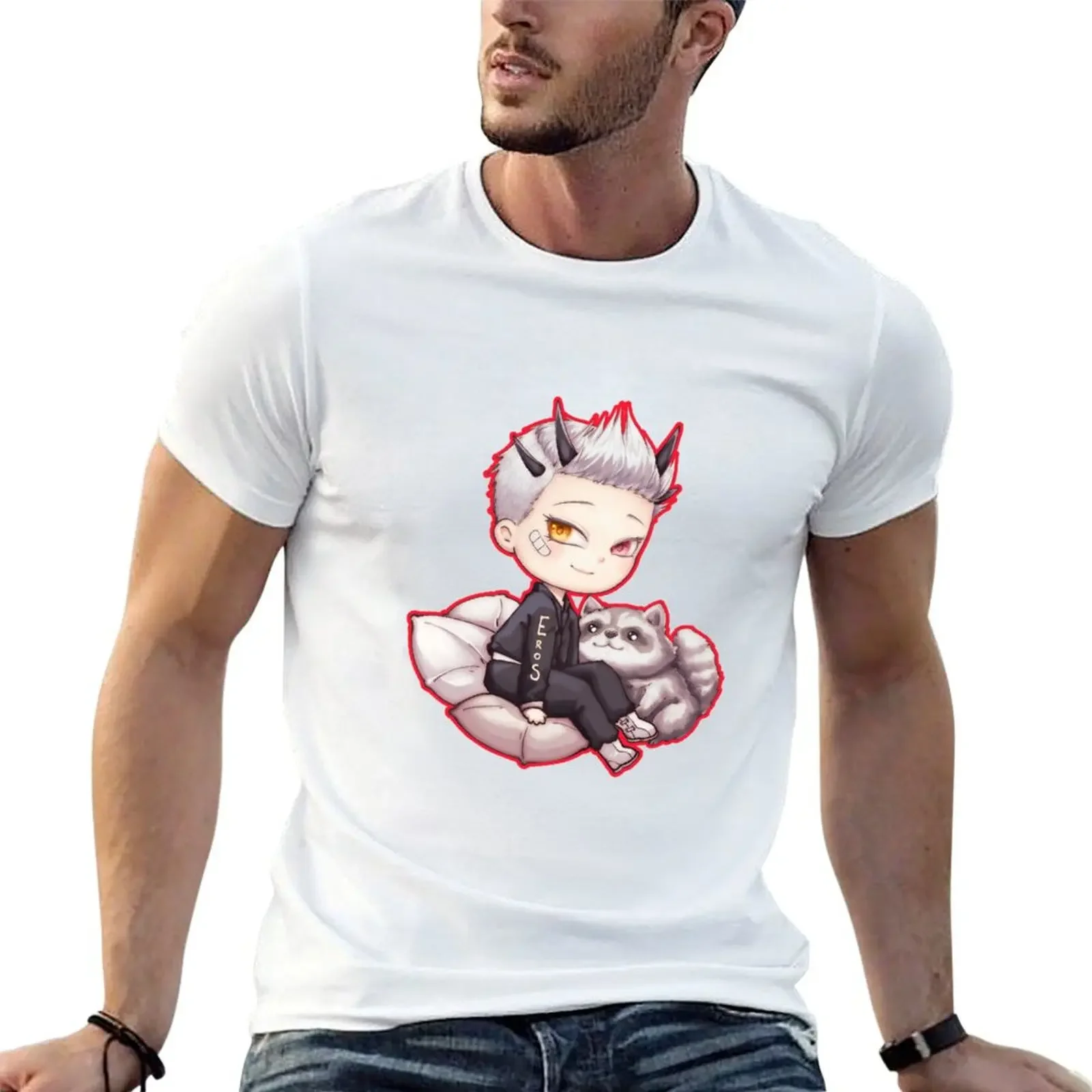 Eros and Snaccoon T-Shirt cute tops summer shirt quick-drying t shirt men