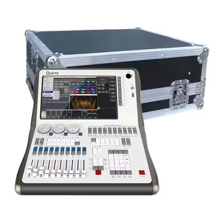 Titan V18 V17 V11.3 Tiger Touch DMX512 Quartz Console Stage Light Controller With Flight Case For Event Nightclub Bar Live House