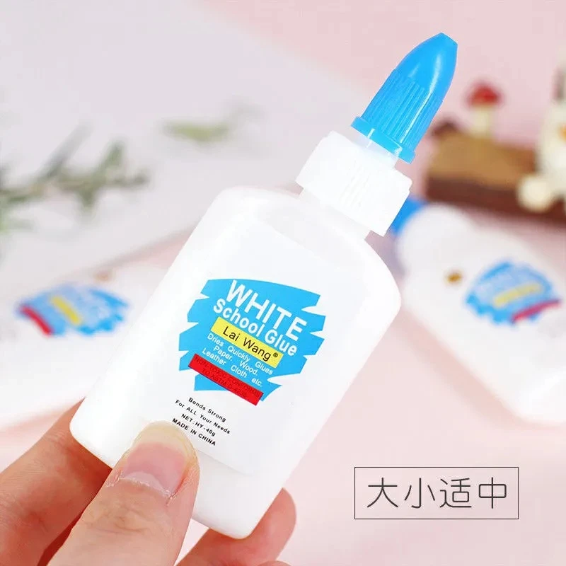 

40ml White Glue Child Handmade Paper Crafts Liquid Adhesive Student Stationery Gift Office School Supply Business Bonding Tool