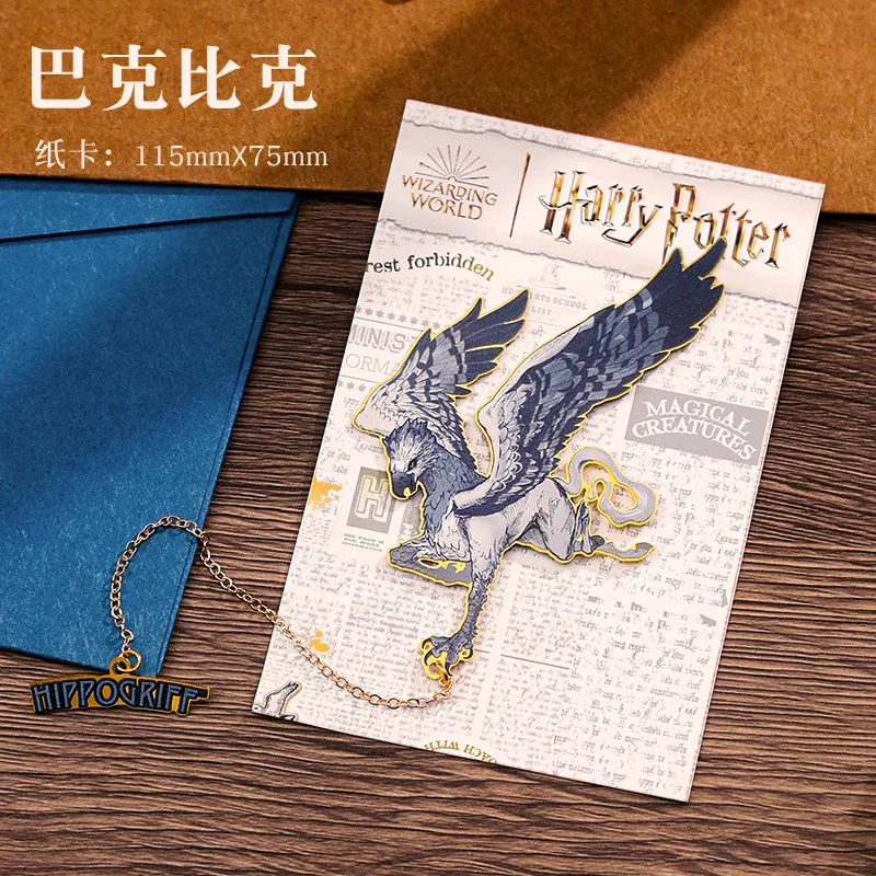 New Harries Animal Bookmarks Metal Creative Potters Gryffindor House Malfoy Student Gifts Decorations Classic Design