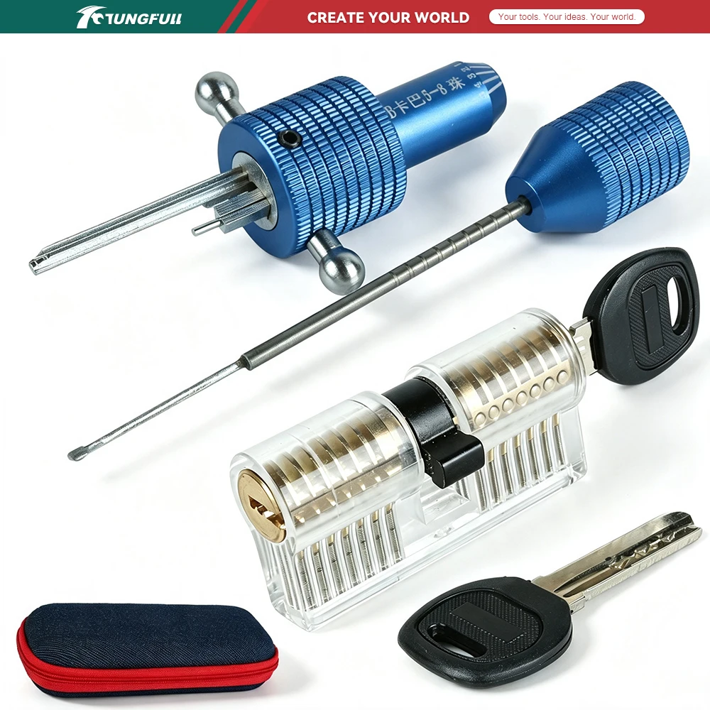 KABA MUL-78 Positive Groove Key Decoder Tool  AB Positioning One-Character Professional Locksmith Tool Lock Opening Tool