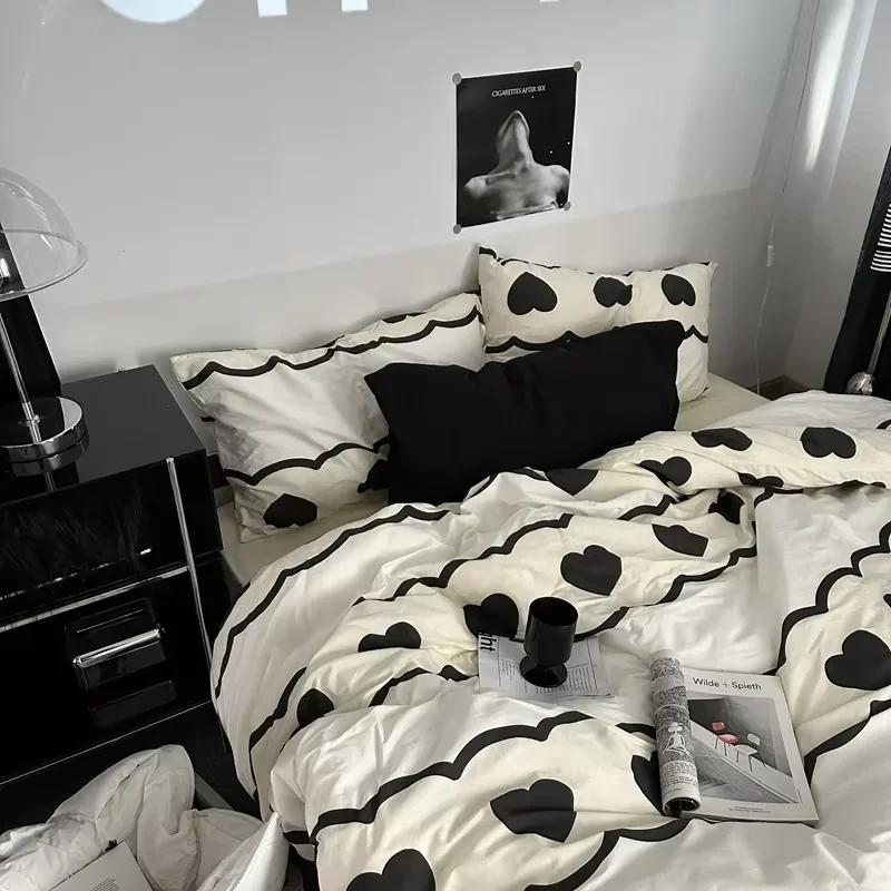 Bedding Set Striped Boys and Girls Twin Large Bedding Set Bedding Adult Fashion Bedding Set