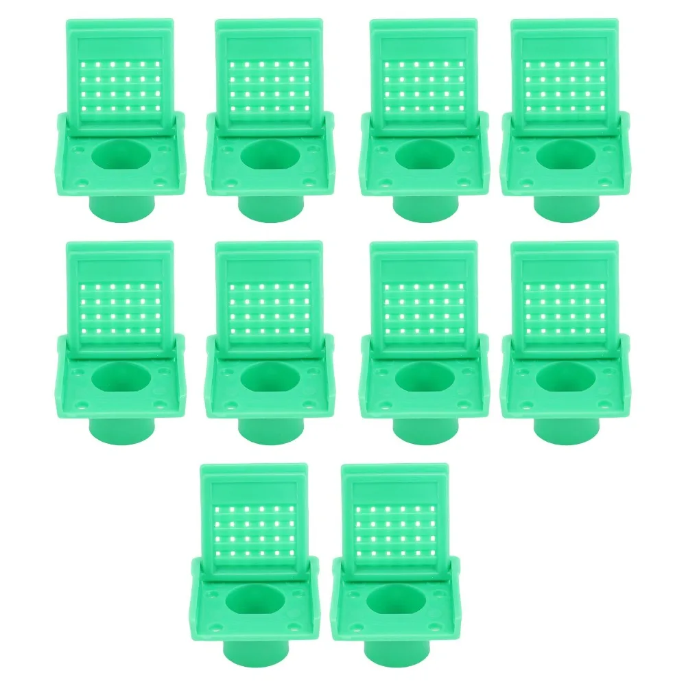 10pcs Plastic Beehive Entrance Gates Green/Yellow/White Optional Snap-On Beehive Ventilation Window Wear-Resistant Ventilation