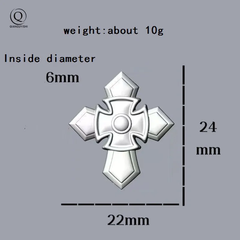 Brass Cross Legion Knife Beads Lanyard Pendants Jewelry EDC Outdoor Tool Umbrella Rope Hangings DIY Paracord Charms Accessories