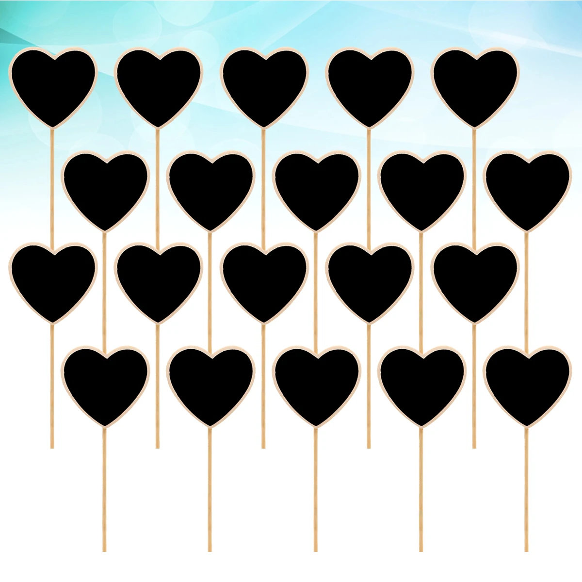 

20pcs Mini Chalkboard Toppers Wood Signs Plant Tags Garden Labels Wedding Decor Blackboard Makers Christmas Crafts