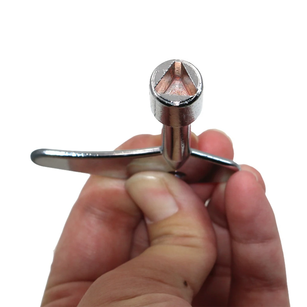 1PC Single Inner Triangular Key Elevator Key High Quality Inner Triangle Key Wrench Elevator Water Meter Valve Wrench