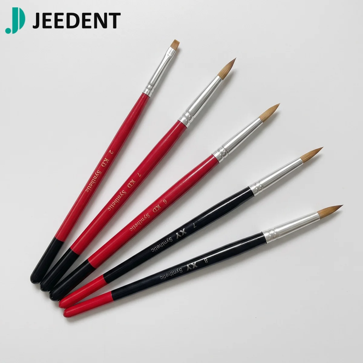 Dental Porcelain Pen Synthetic Fiber Brush for Ceramic Lab Glazing Staining Tool High Elasticity Precision Tip