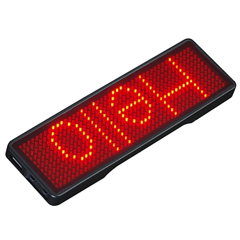 5X Bluetooth LED Name Badge Rechargeable Light Sign DIY Programmable Scrolling Message Board Display LED,Type 2