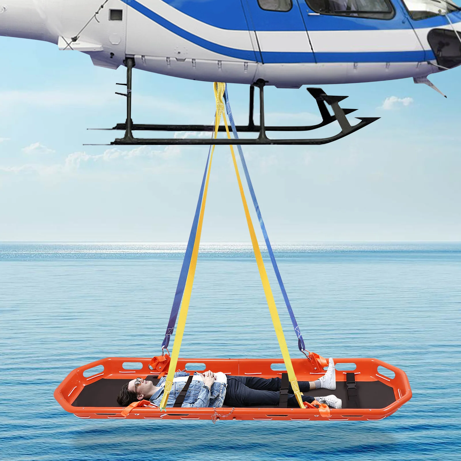 Rettungskorb-Stretcher, Korb-Notfall-Stretcher, Korb-Notfall-Stretcher mit Hebeschlinge