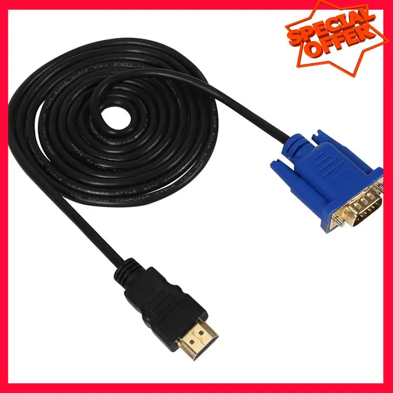 -ESTR 3X HDTV 골드 수-VGA HD-15 수 15핀 어댑터 케이블 6피트 1.8M 1080P