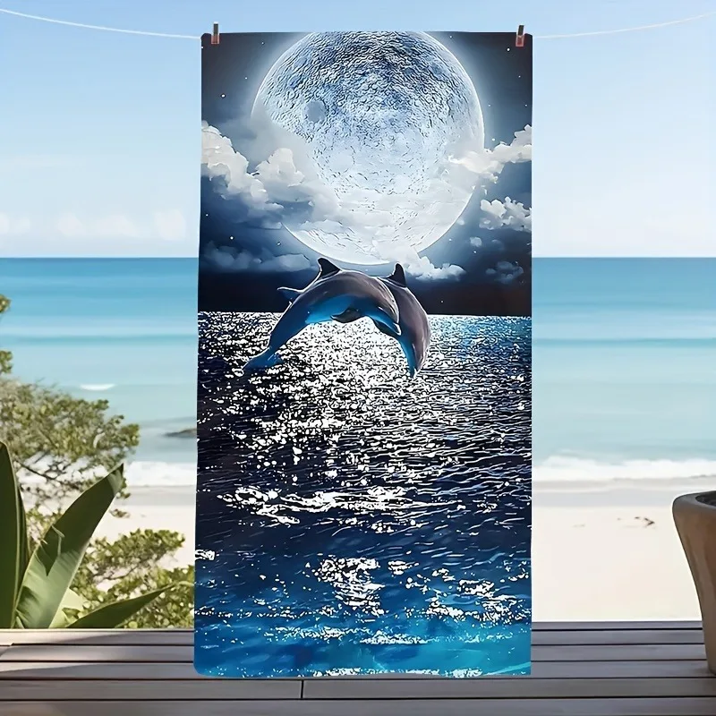 Dolphin And Moon Be… - image