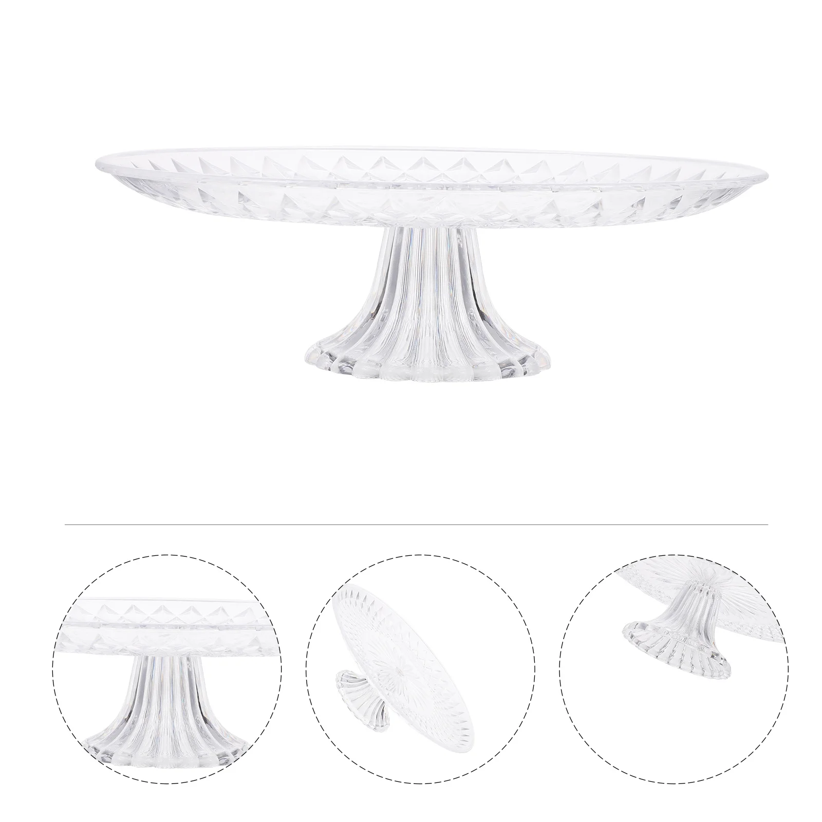 1pc Acrylic Fruit Tray Detachable Lightweight Clear Display Stand For Desserts Cupcakes Cakes Fruits Snacks Party Wedding