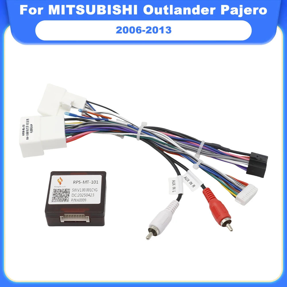 Canbus Box Adaptor For MITSUBISHI Outlander Pajero 2006-2013 Android 2 Din GPS Car Radio