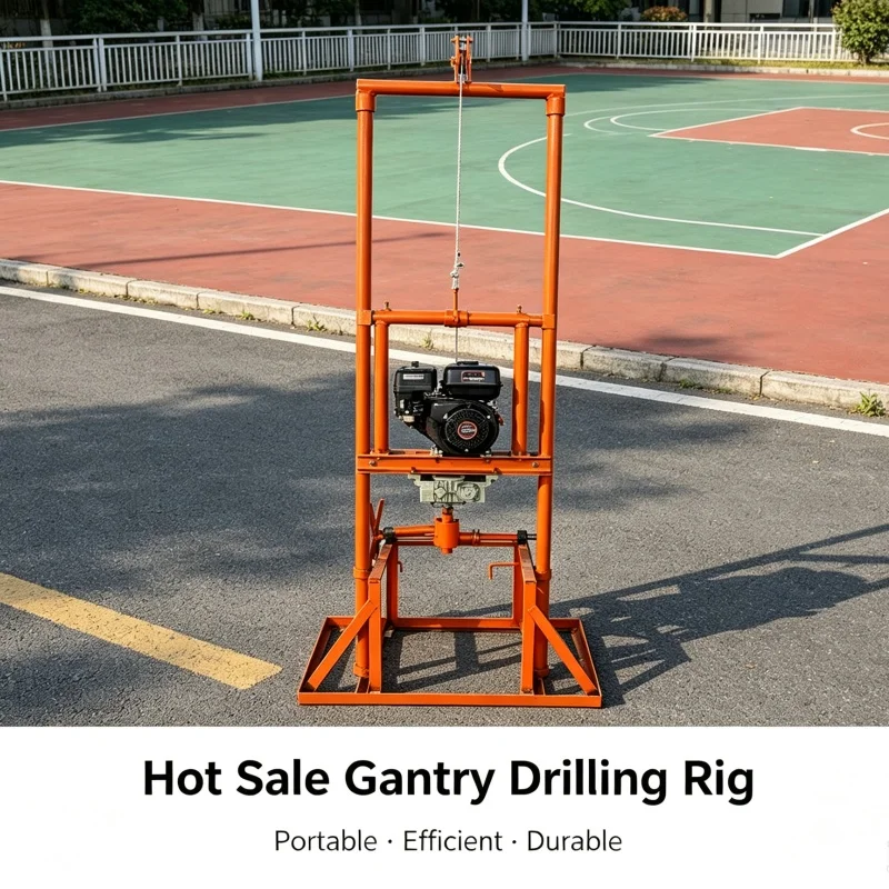 Customized Small Water Well Drilling Rig, Portable Disassemblable Drilling Machine for Rural Field Shallow Drilling Construction
