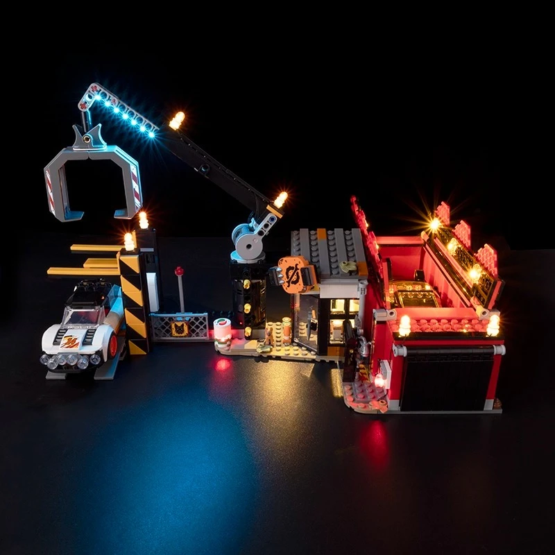 

No Model LED Lighting Set Suitable for LEGO Scrapyard with Cars City 60472(Not Include Building Blocks)