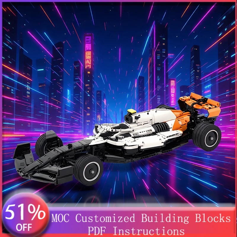 3183 Pezzi Auto Sportiva Bianca e Nera MOC Personalizzabile Modulare Mattoncini da Costruzione Semplici Popolari per Bambini Giocattolo Fai-da-te Regalo di Natale/Vacanze