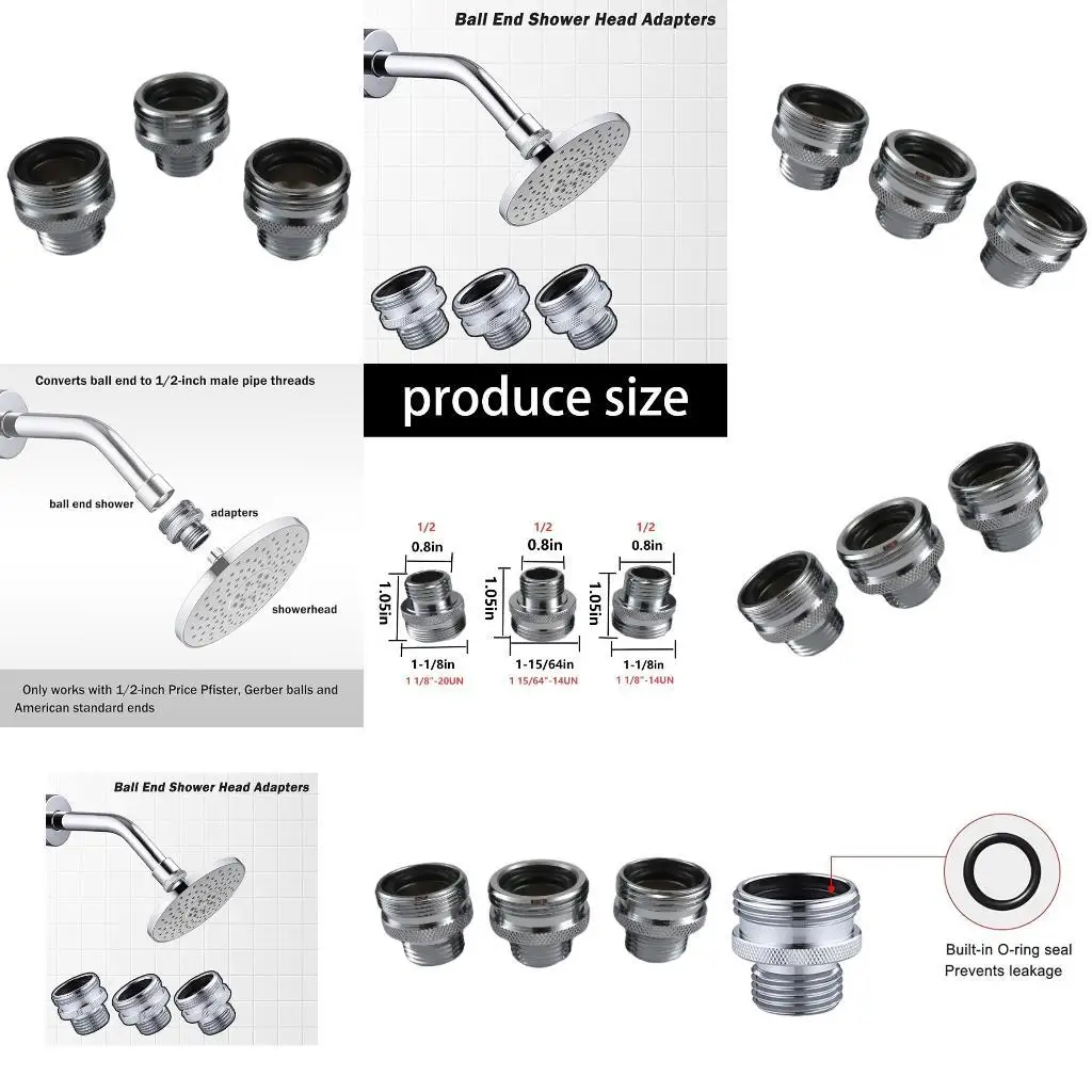 

652F 3PCS BALL END ADAPTER ADAPTER ADAPTER ADAPTER ADAPTER ADAPTER MOPPER SUMP ADAPTER Easy Установка