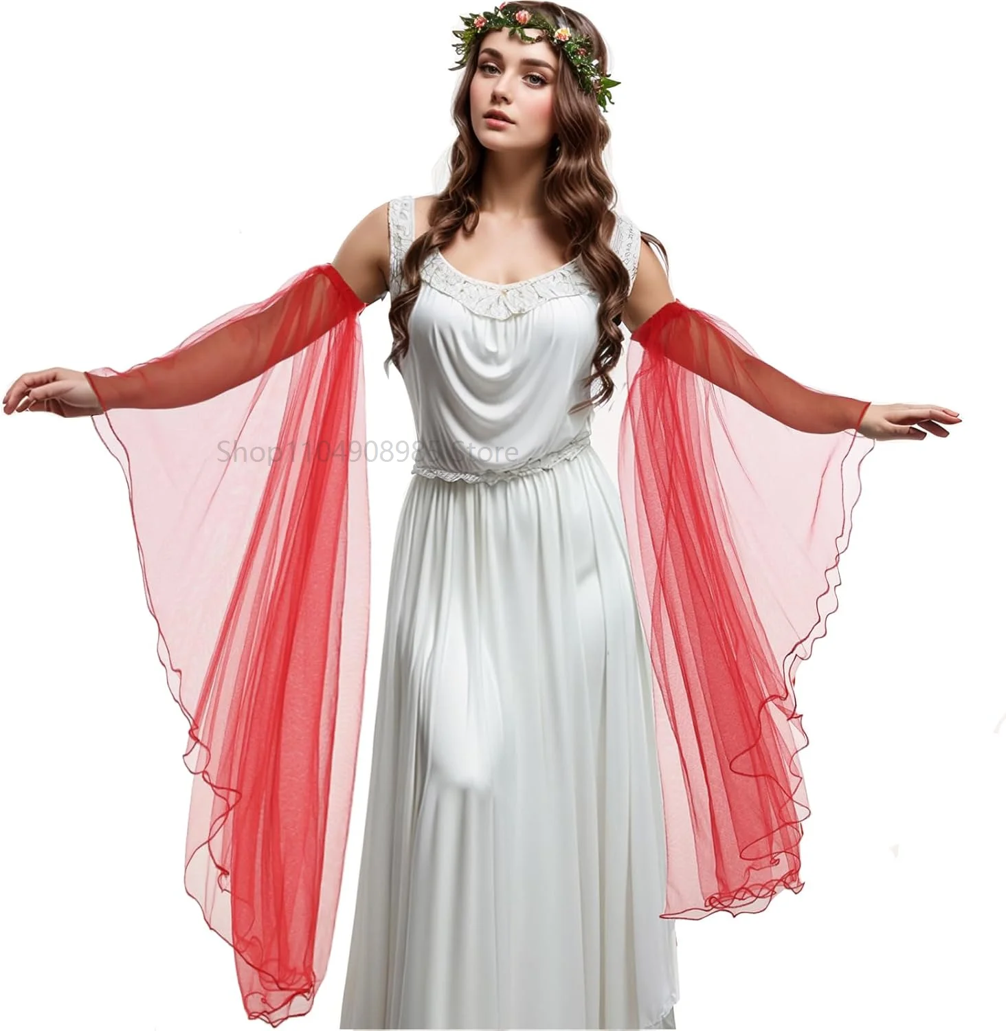 Victorian Long Tulle Gloves Detachable Sleeves Gothic Wedding Dress Accessories Arm Covers for Halloween Costume