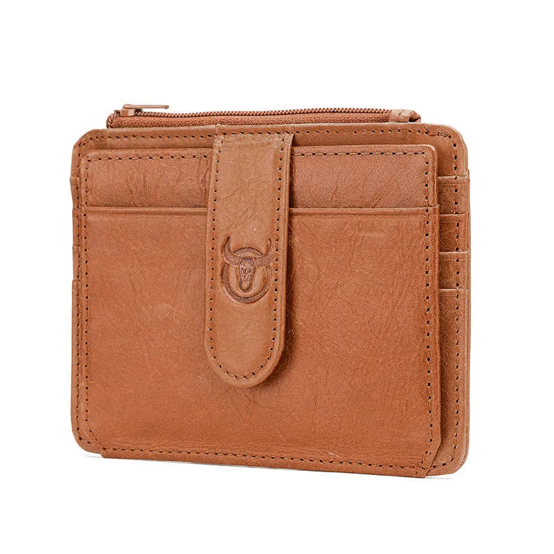 Top-grain cowhide men multi-card business card holder Commercial Bank credit card case genuine leather driver's license card bag