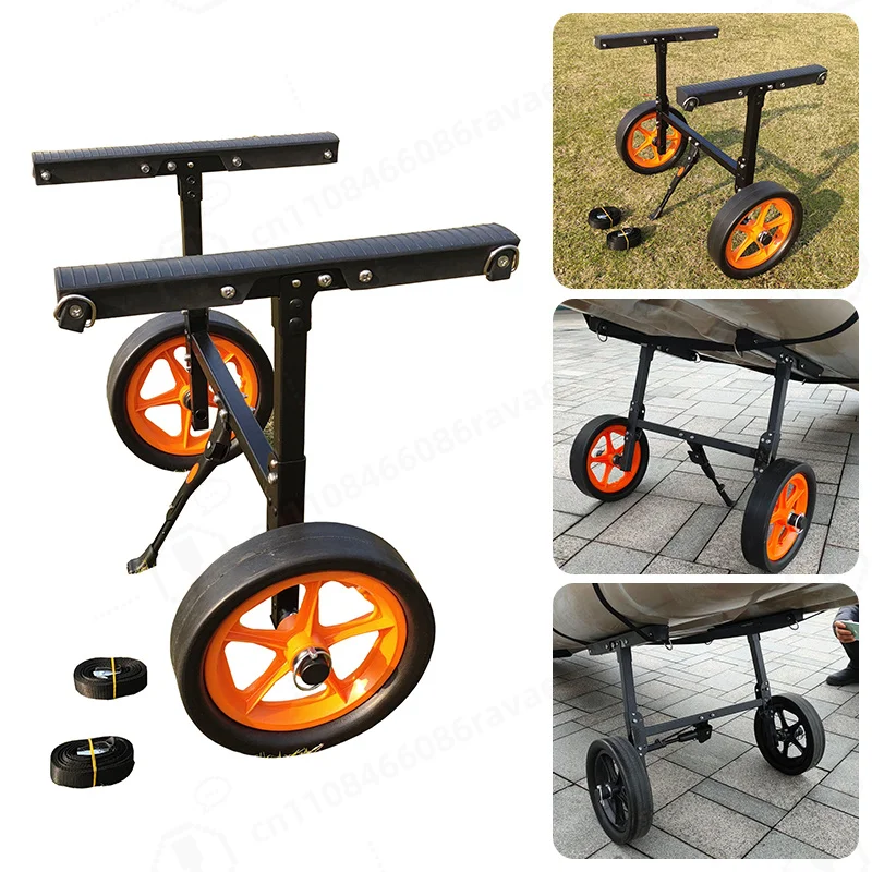 Kayak Specific Folding Trailer Portable and Detachable Seaside Trailer With a Load-bearing Capacity of 50KG