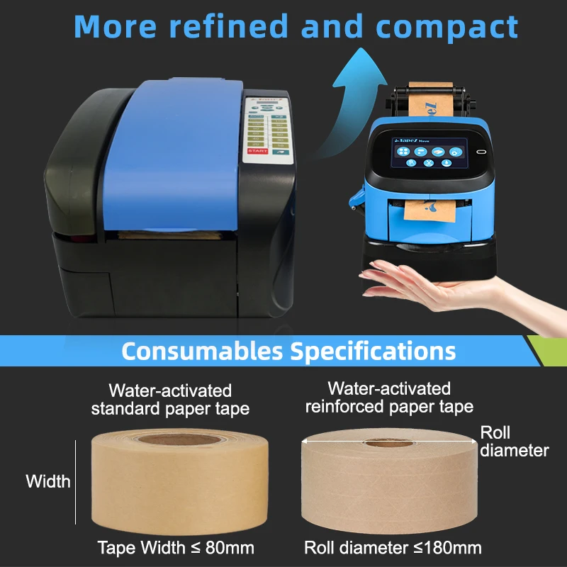 Upgraded for Nova 2.0 AC Powered Water Activated Automatic Tape Dispenser 1.5L Water Capacity Compact Smart Gesture Sensing