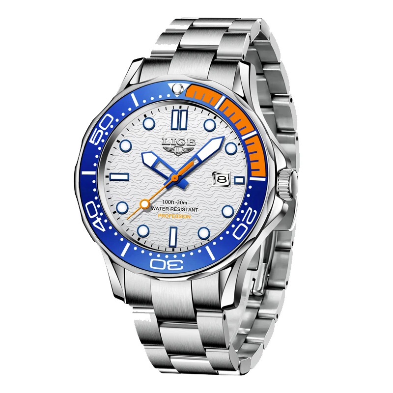 Men's Luxury Waterproof Luminous Date Quartz Watch