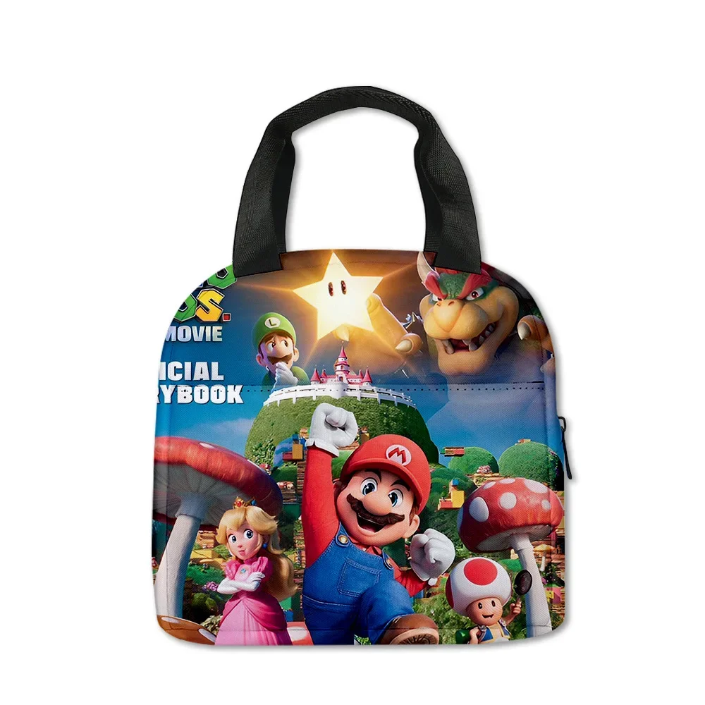 

Новый фильм Super Mario Bros. Сумка для еды для учеников начальной школы, Портативная сумка для льда для детей