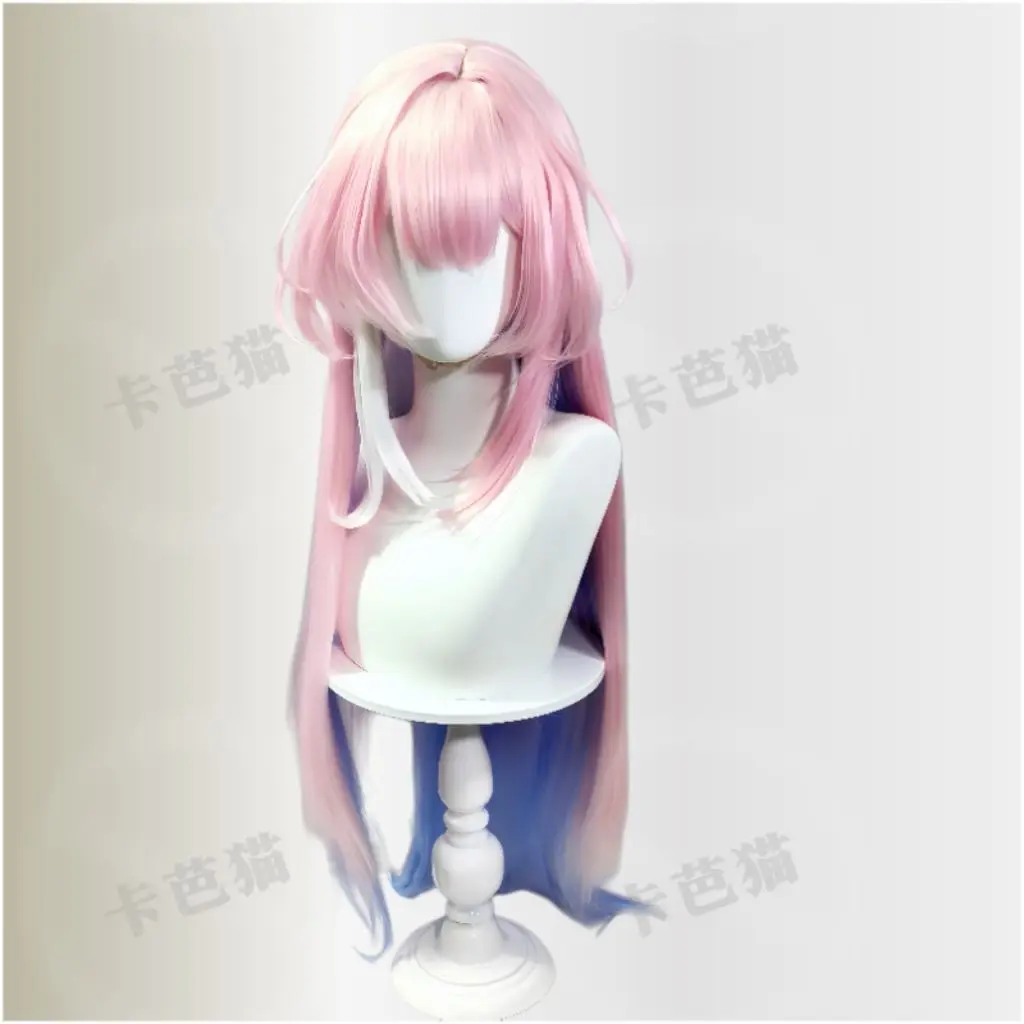 Honkai Star Rail アケロン アニメ コスプレウィッグ オンファロス レイヤード グラデーションカラー シミュレーション頭皮 高品質コスチュームウィッグ