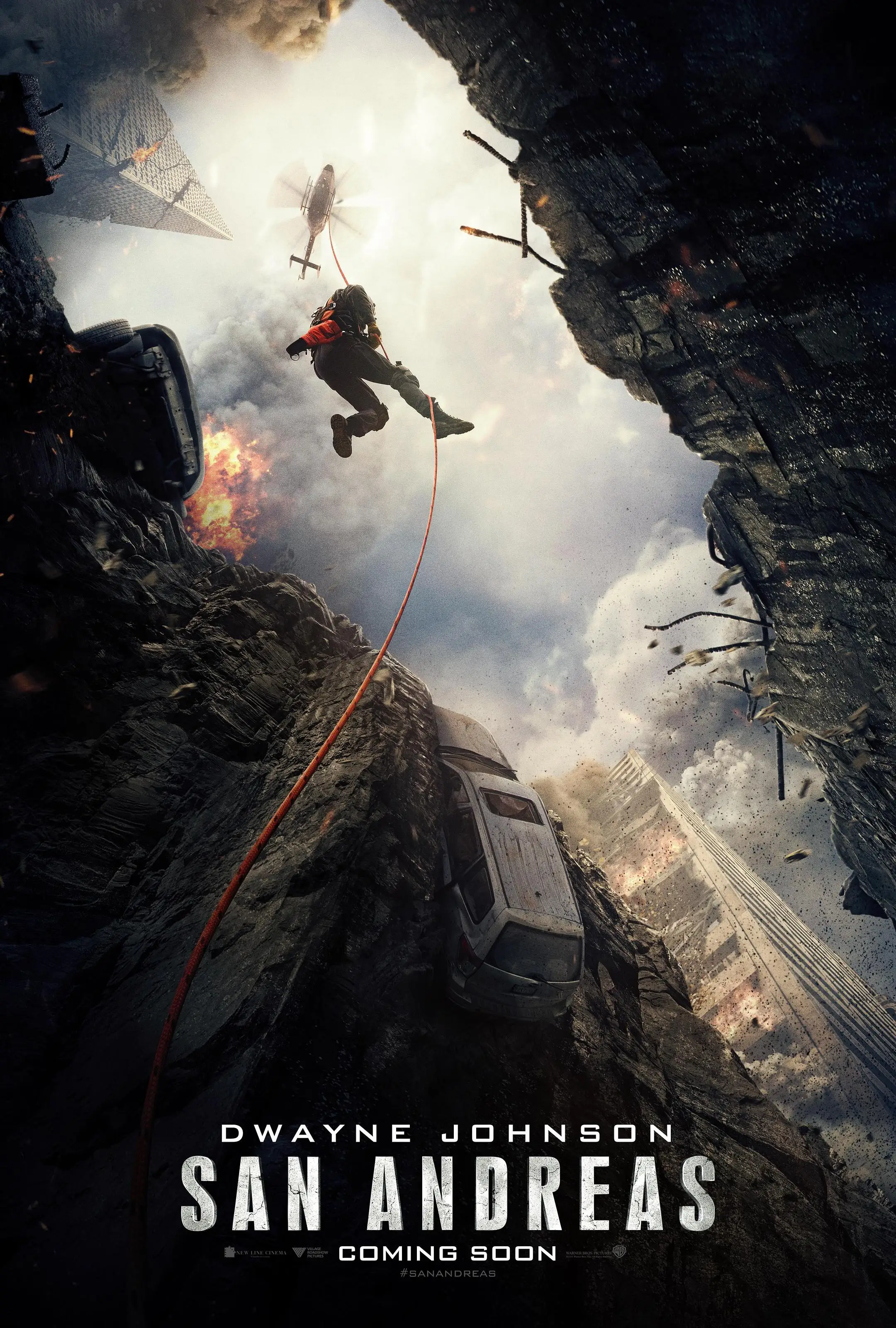 Dwayne Johnson Movie San Andreas (2015) Poster Wall Art Home Interior Decor