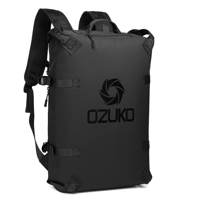 Imagem -03 - Ozuko-mochila Outdoor Capacete Motocicleta para Homens Bolsa de Viagem Impermeável 156 Mochilas Laptop Moda Masculina