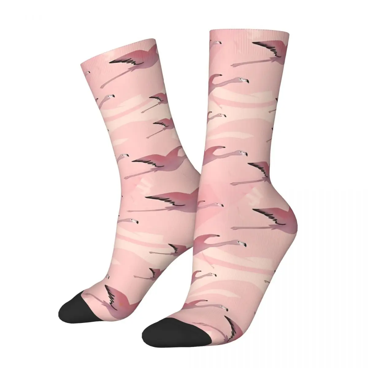 Just Flying Flamingos Unisex Winter Socks Hip Hop Happy Socks street style Crazy Sock