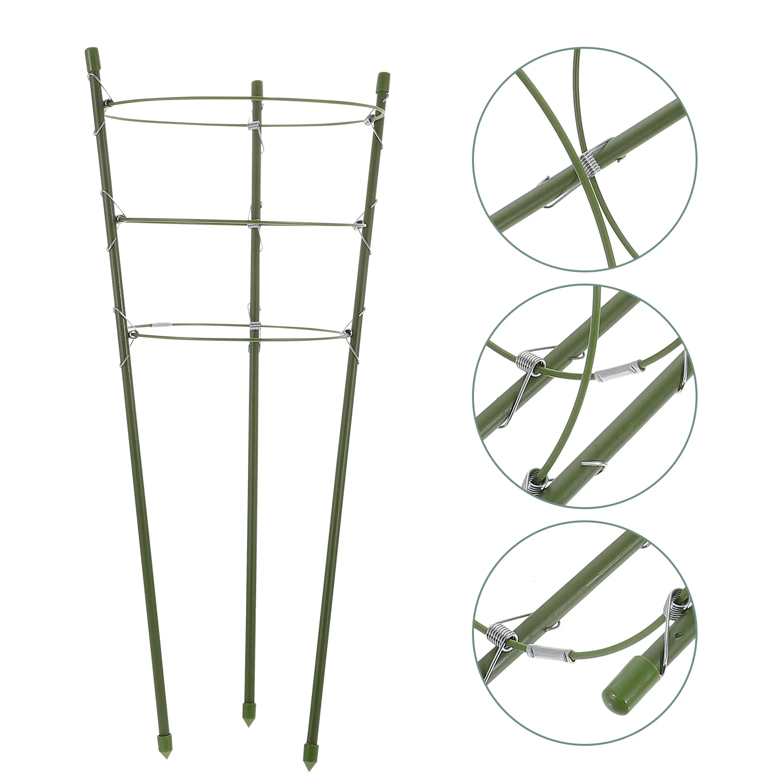 

3 Sets Plant Climbing Trellis Plants Support Stake Flowers Cage Iron Rack Garden for Potted