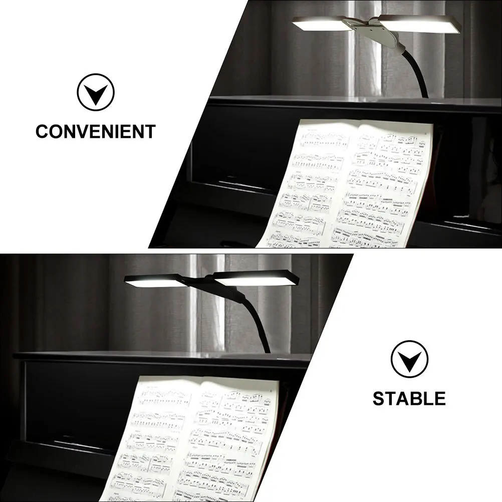 

2pcs Music Score Reading Bedside Table Led Piano Bedside Reading Desk For Studying Desktop Lamp Lamp