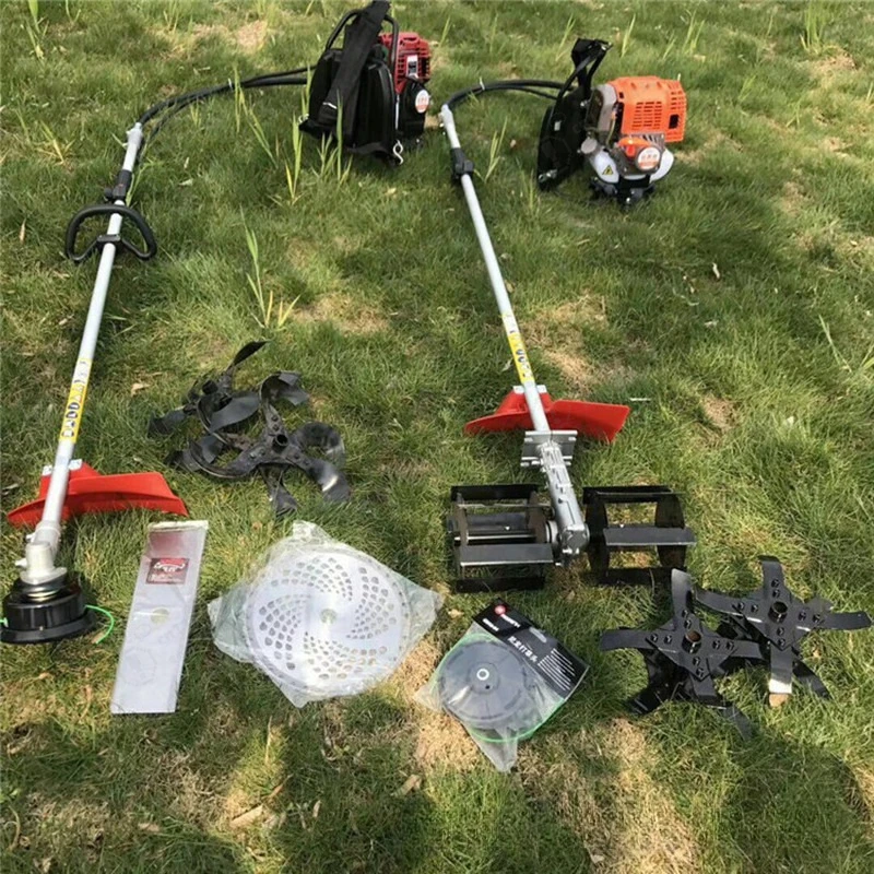 4-Stroke Brush Cutter Backpack Grass Trimmer Lawn Mower for Garden Landscaping Weeding