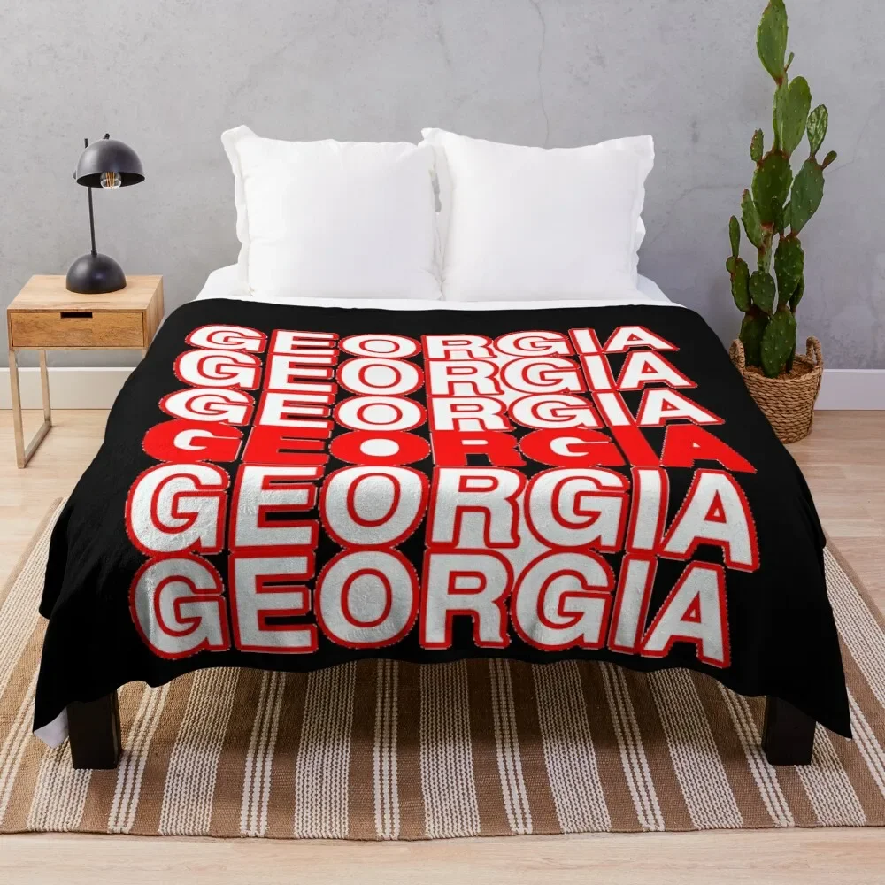 georgia Throw Blanket Cozy Home Blanket Gift for Christmas Holiday