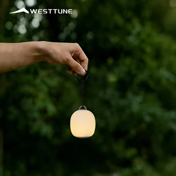 WESTTUNE Portable Camping Lantern Rechargeable LED Picnic Lamp MINI Egg-Shaped Squeeze…