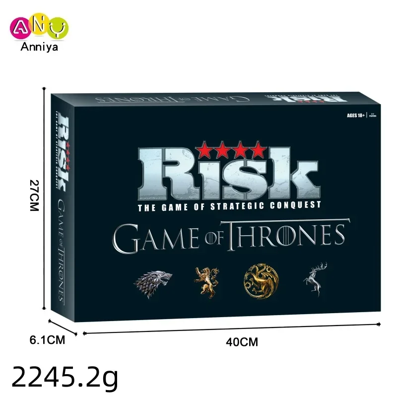 Exciting Strategy Game: Risk Game of Thrones English Card Game for Parties and More