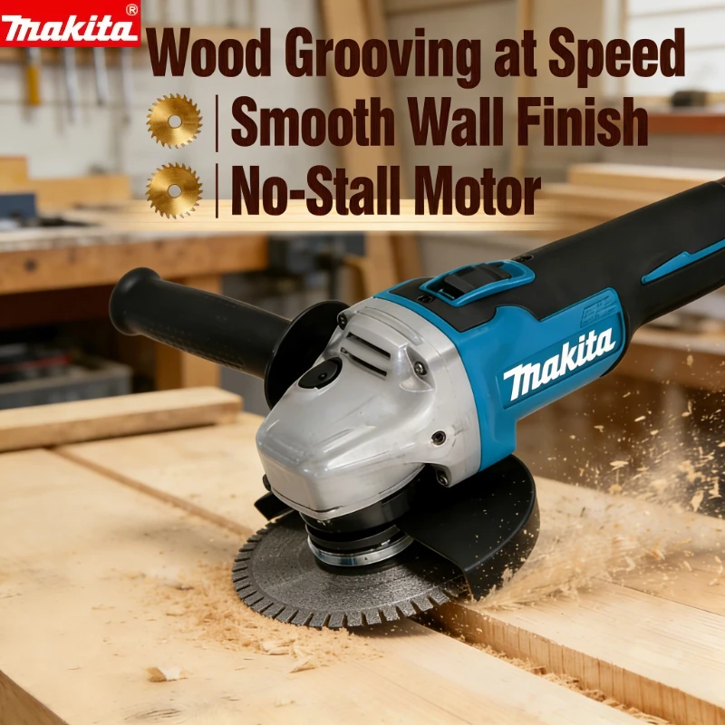 

Угловая шлифмашина Makita DGA504 18В 6.0Ач 125мм, бесщеточная, литий-ионная, многофункциональная, без аккумулятора и зарядного устройства