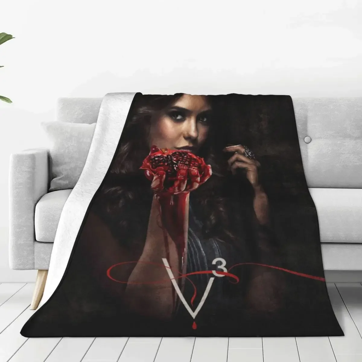 

The Vampire Baby Blankets Sofa Cover Fleece Print Tv Series Portable Super Warm Throw Blankets for Home Office Quilt