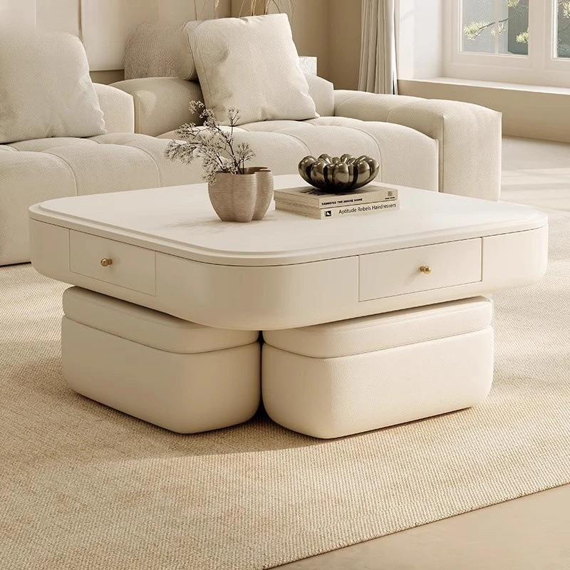 Mahjong table, lift, coffee table, dining table, all-in-one automatic, multi-function, fire