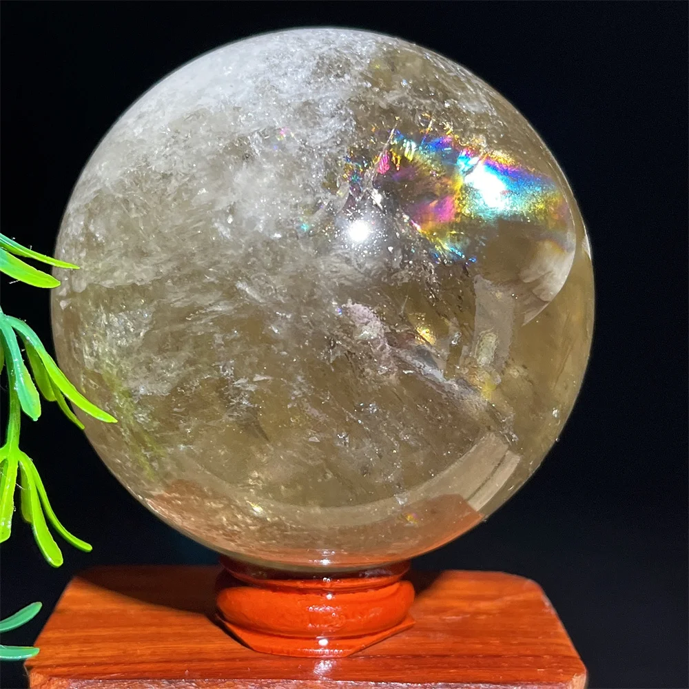 

Smokey Gemstone Sphere Ball Stone Quartz Rainbow Pyramid Home Decoration Minerals Reiki Natural Craft Energy Healing Crystal