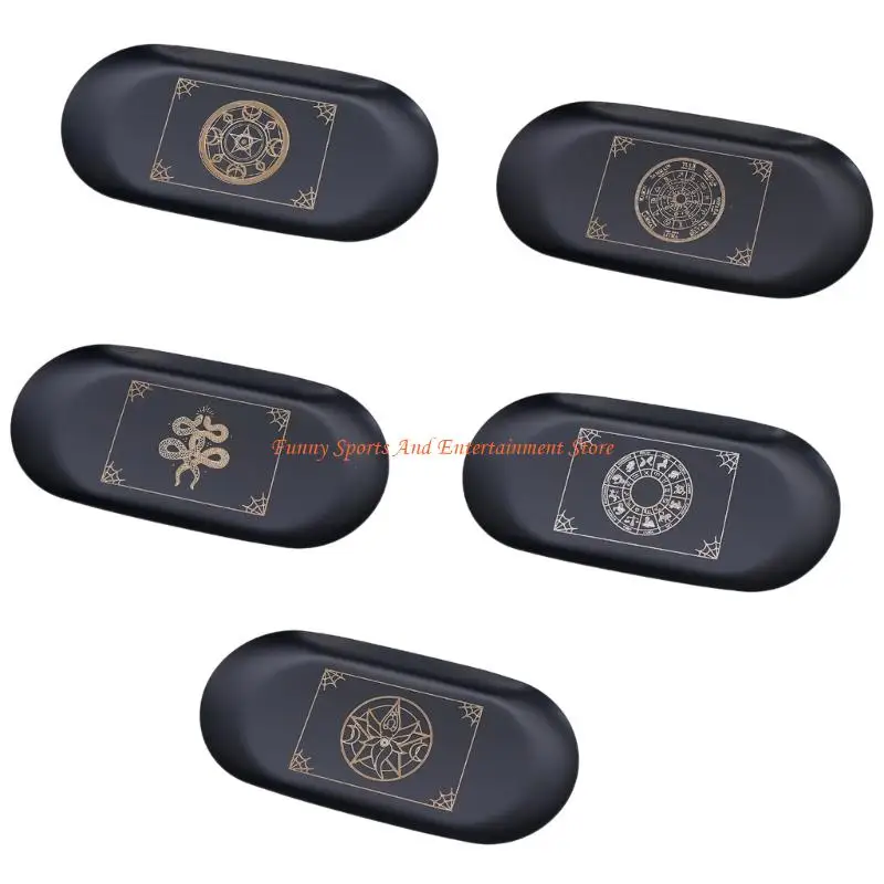 

C4DE Stainless Steel Tarots Holder Tray Decorative Tarots Themed Holder