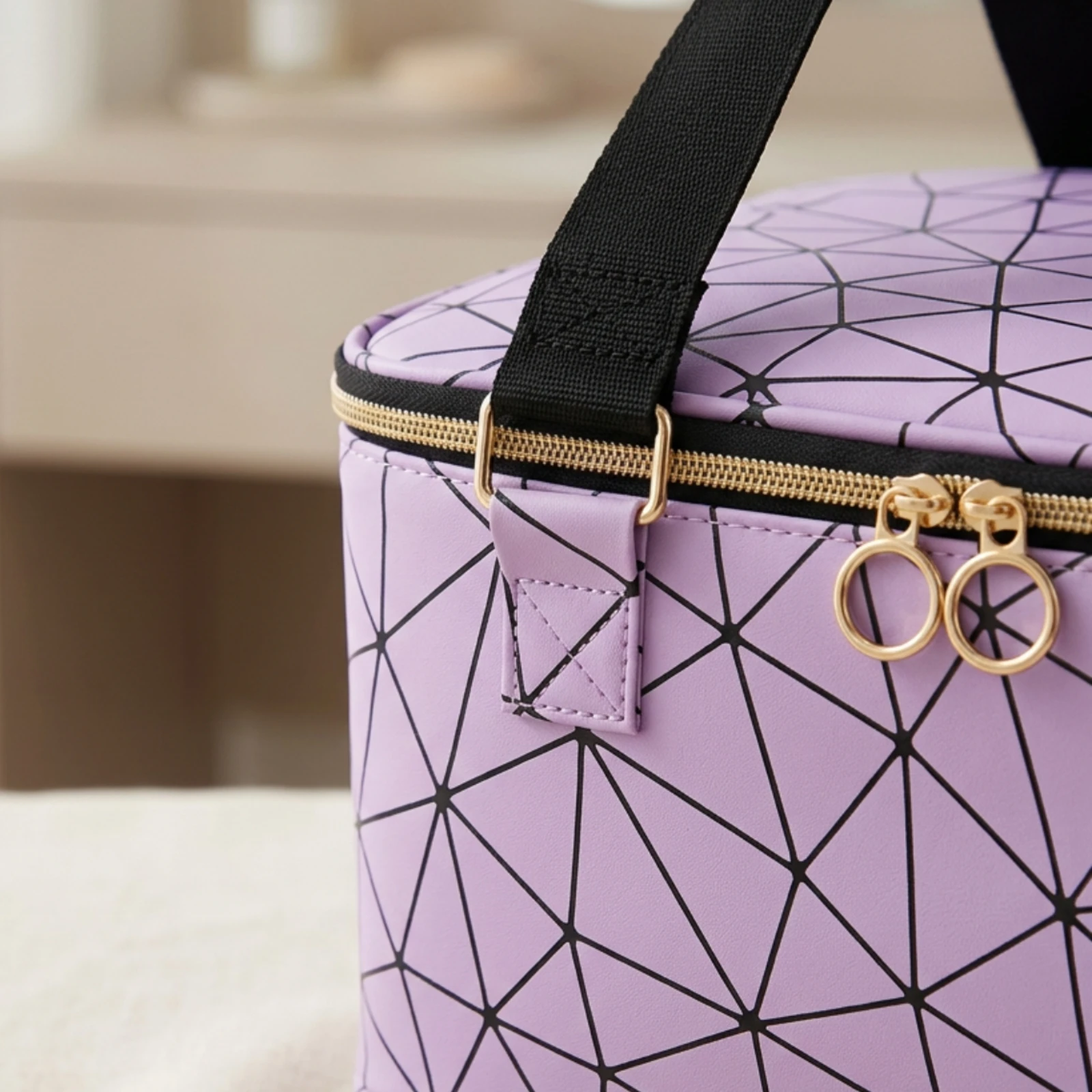 Nail Polish Organizer Detachable Nail Polish Storage Bag Cosmetic Organizer with Compartments Travel Structured for Manicurists
