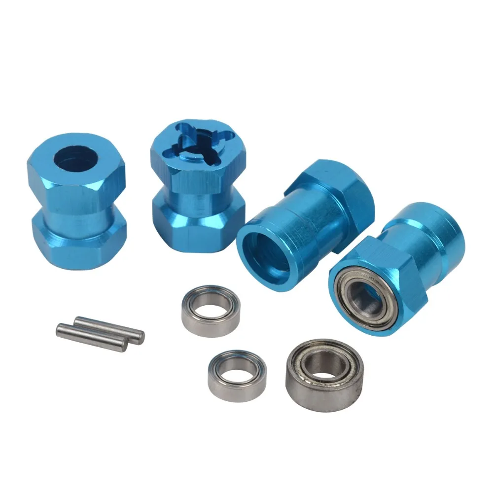 4 個のアルミニウム合金 12mm 六角アダプター タミヤランチボックス CW-01/ ORV モンスタービートル/ビッグフットに適しています