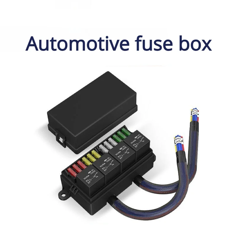 

Автомобильный блок предохранителей с релейным блоком в сборе, модифицированный блок предохранителей для защиты двигателя для автомобильного автомобиля, морского грузовика, прицепа, лодки