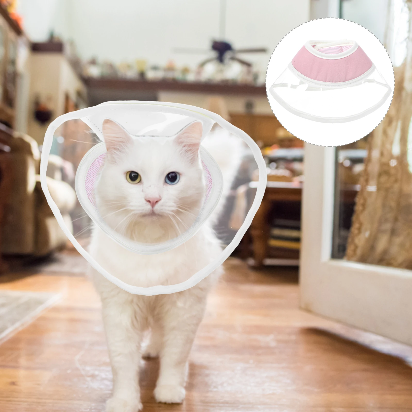 

Cat Collar Kitten Cone Soft Pet Recovery Anti-scratch Adjustable Collars Pvc Neck Cones
